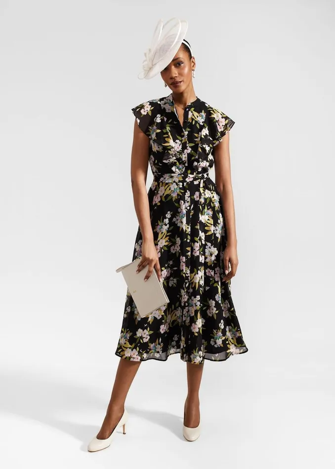 Women Dresses and Jumpsuits Hobbs Petite Erica Dress Black Multi