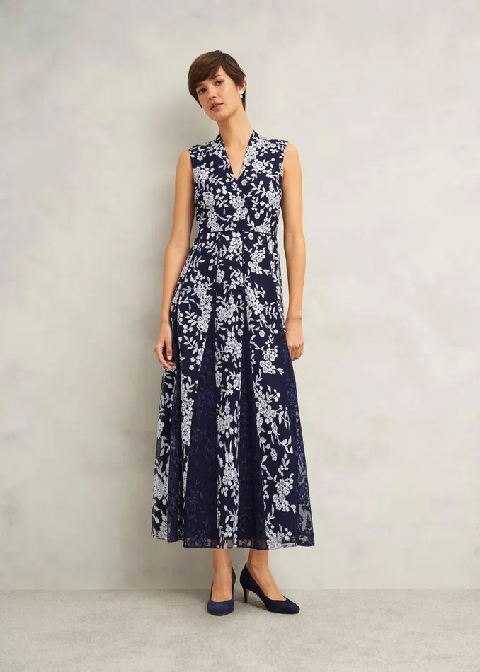 Women Dresses and Jumpsuits Hobbs Petite Quin Dress Midnight Ivory