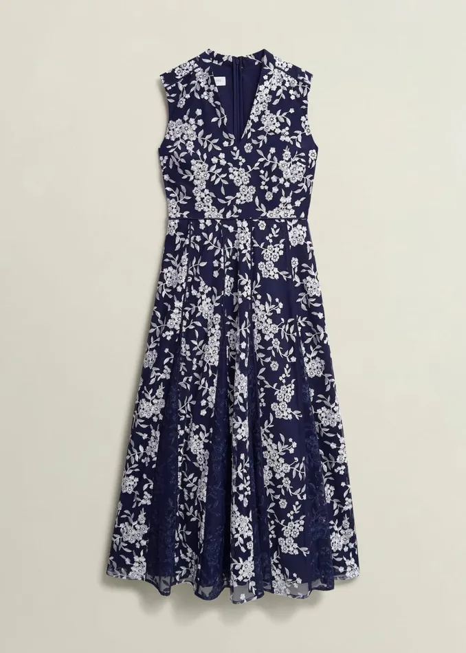 Women Dresses and Jumpsuits Hobbs Petite Quin Dress Midnight Ivory