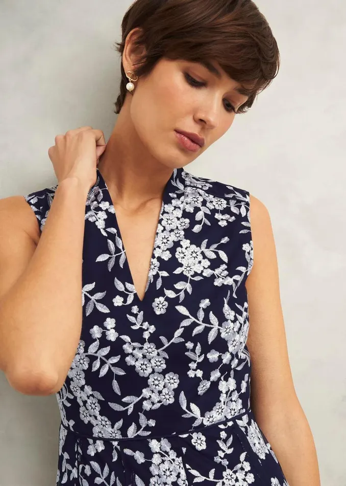 Women Dresses and Jumpsuits Hobbs Petite Quin Dress Midnight Ivory
