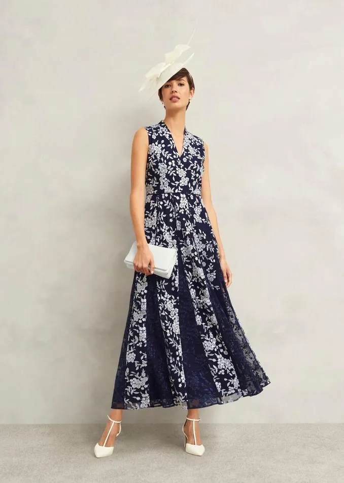 Women Dresses and Jumpsuits Hobbs Petite Quin Dress Midnight Ivory