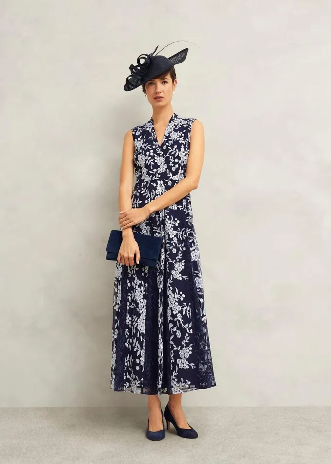 Women Dresses and Jumpsuits Hobbs Petite Quin Dress Midnight Ivory