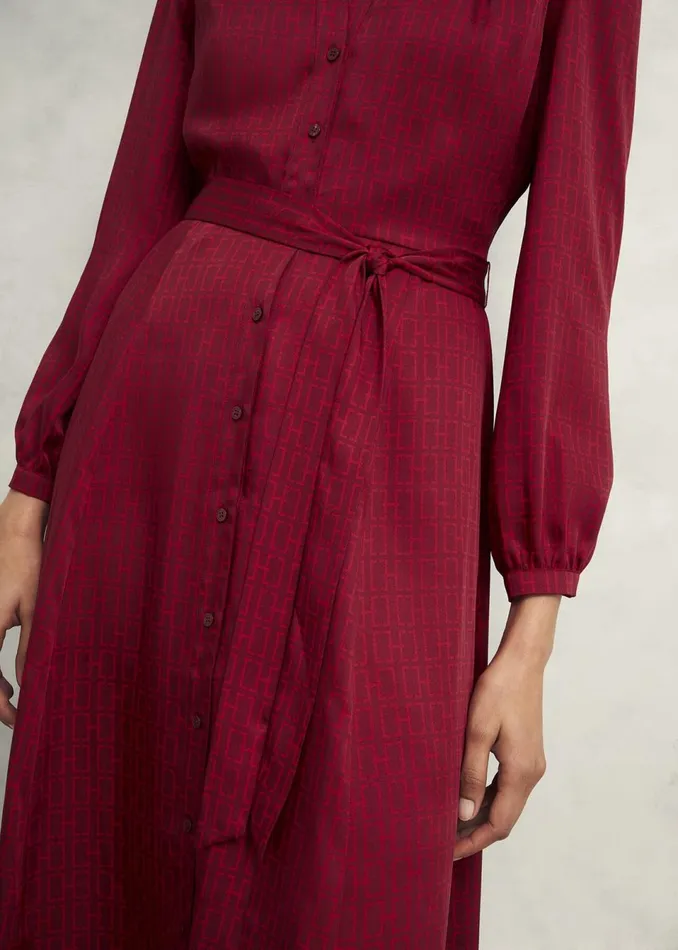Women Dresses and Jumpsuits Hobbs Yvonne Shirt Dress Red Multi