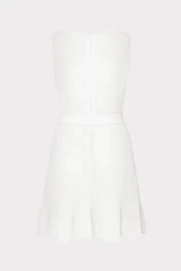 Women Dresses Milly Carreen Pleated Mini Dress White