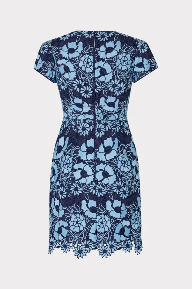 Women Dresses Milly Kyla Two Tone Floral Lace Mini Dress Bluenavy Women Dresses Milly Kyla Two Tone Floral Lace Mini Dress Bluenavy