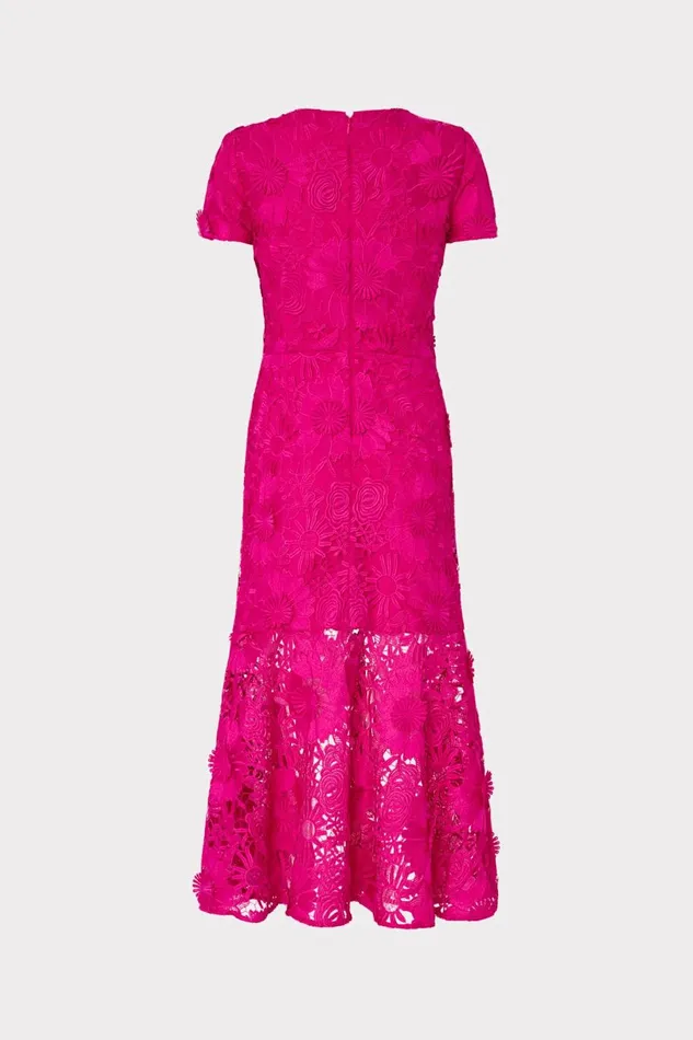Women Dresses Milly Tahlia Cady Lace Combo Dress Fuchsia Women Dresses Milly Tahlia Cady Lace Combo Dress Fuchsia