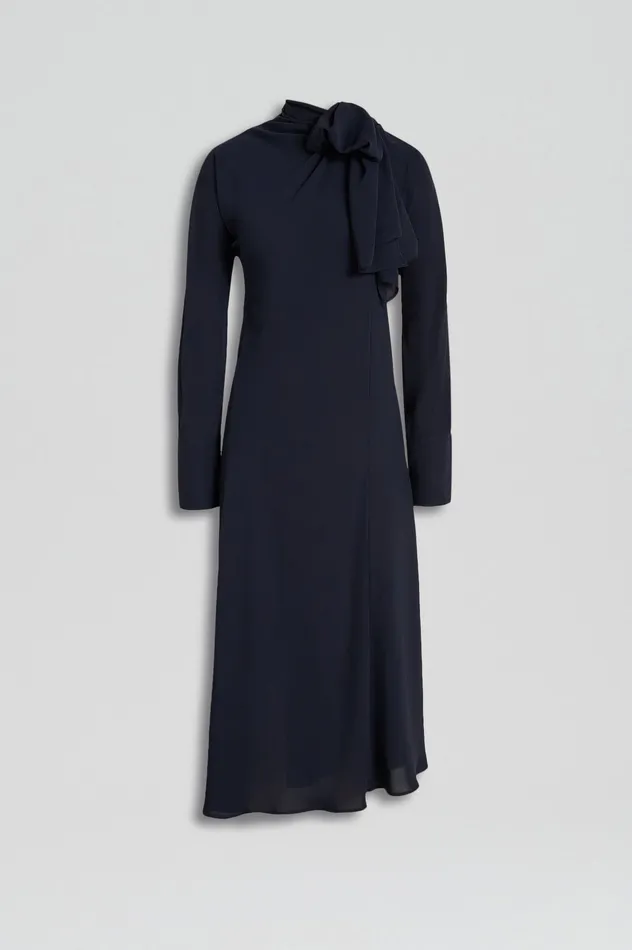 Women Dresses Scanlan Theodore CRAVAT DRESS NAVY Women Dresses Scanlan Theodore CRAVAT DRESS NAVY