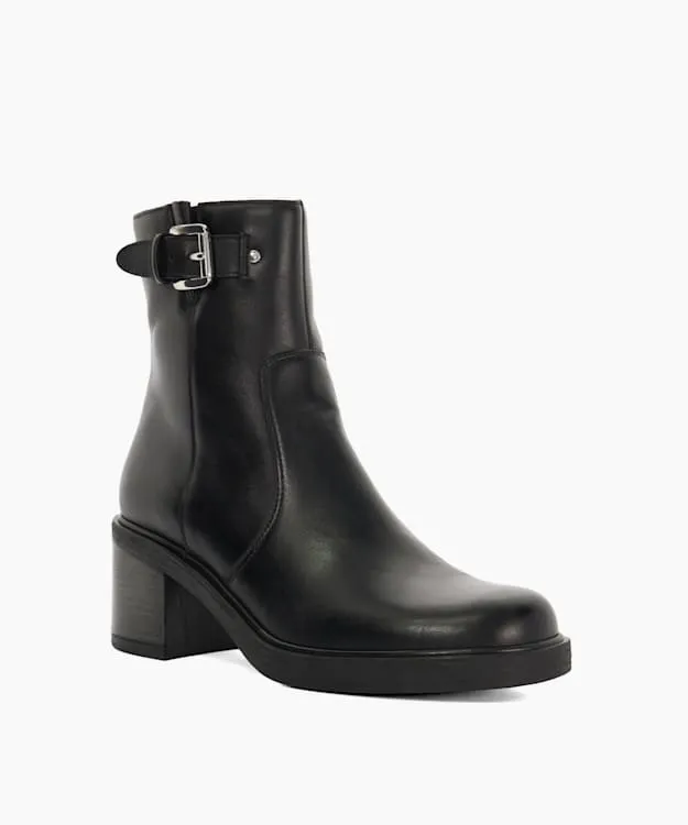 Women Dune London Ankle Boots Chunky Heel Ankle Boot Black