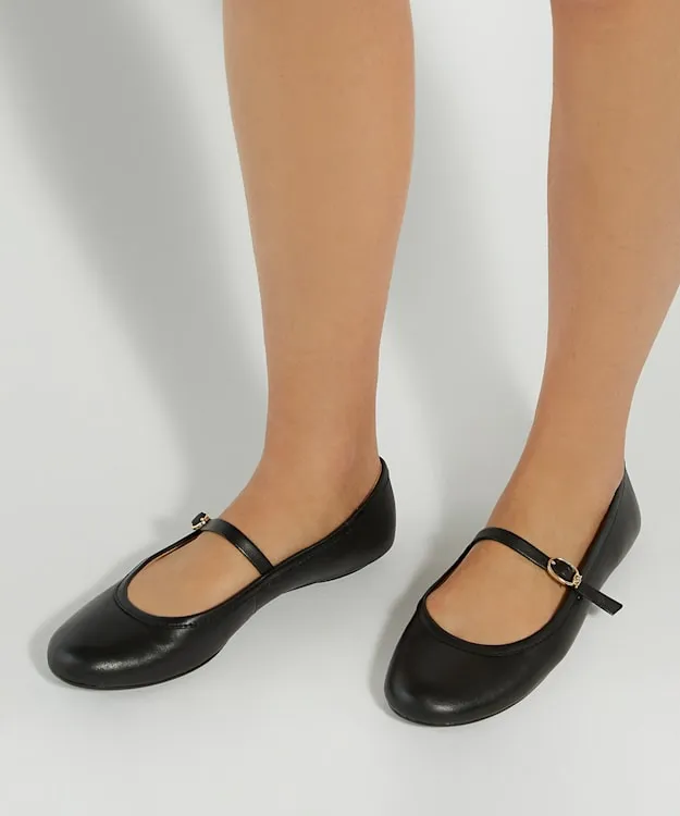Women Dune London Ballet Pumps Mary Jane Ballet Flats Black