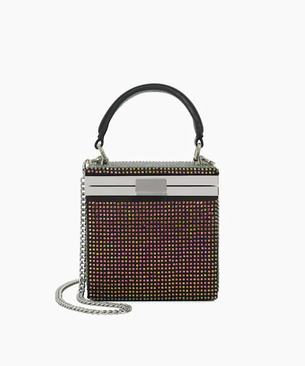 Women Dune London Black Handbags Structured Evening Micro Box Bag Black