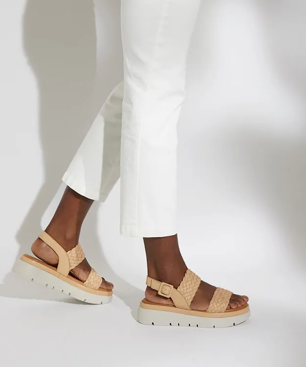 Women Dune London Chunky Sandals Flatform Sandals Brown