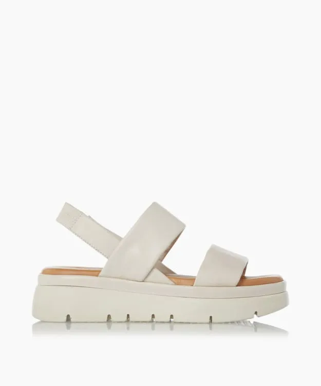 Women Dune London Chunky Sandals Padded Flatform Sandals Neutral