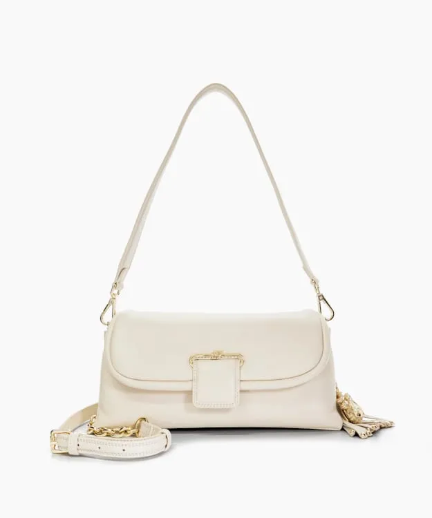 Women Dune London Leather Bags Premium Leather Shoulder Bag White