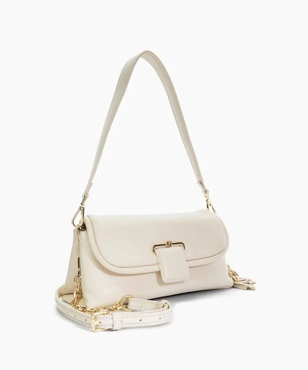 Women Dune London Leather Bags Premium Leather Shoulder Bag White