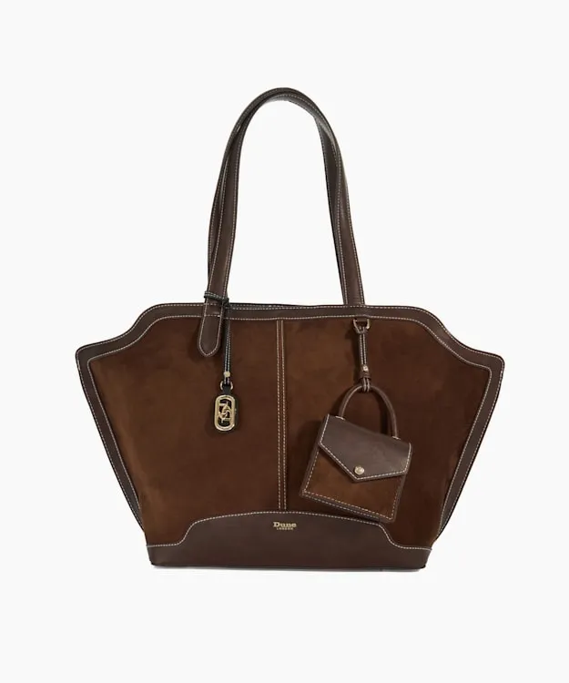 Women Dune London Tote Bags Grab Handle Day Bag Brown