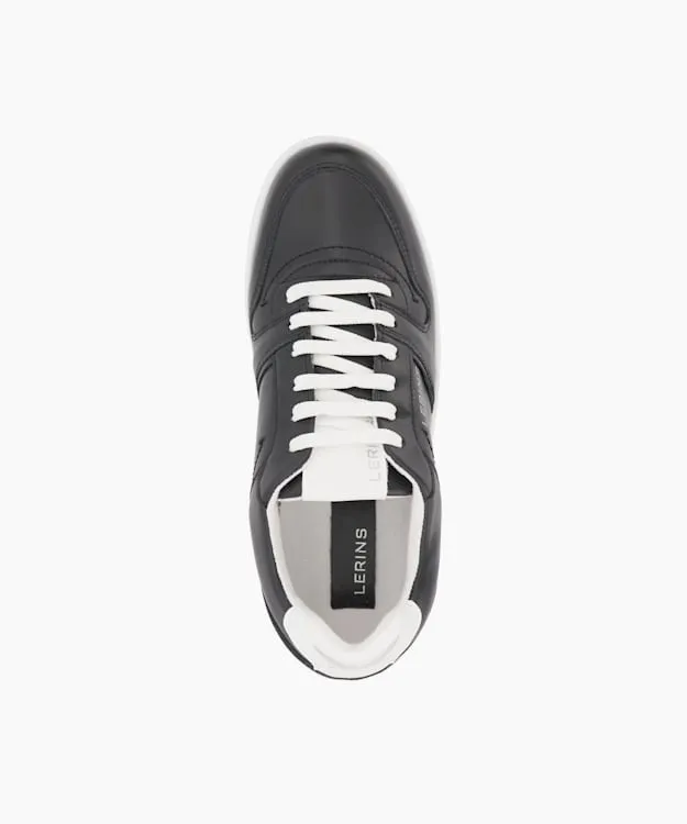 Women Dune London Trainers GrapeLeather LaceUp Trainers Black