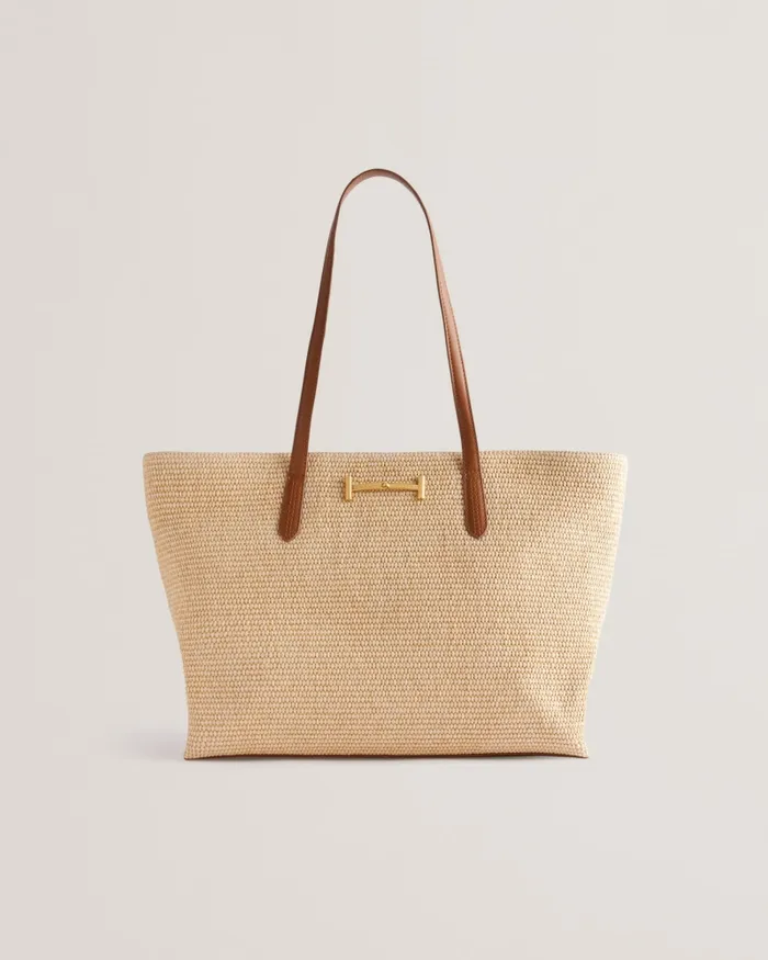 Women EDANES 8211 Large Woven Zip Tote Bag Brown Ted Baker Swimwear and Beachwear Women EDANES 8211 Large Woven Zip Tote Bag Brown Ted Baker Swimwear and Beachwear