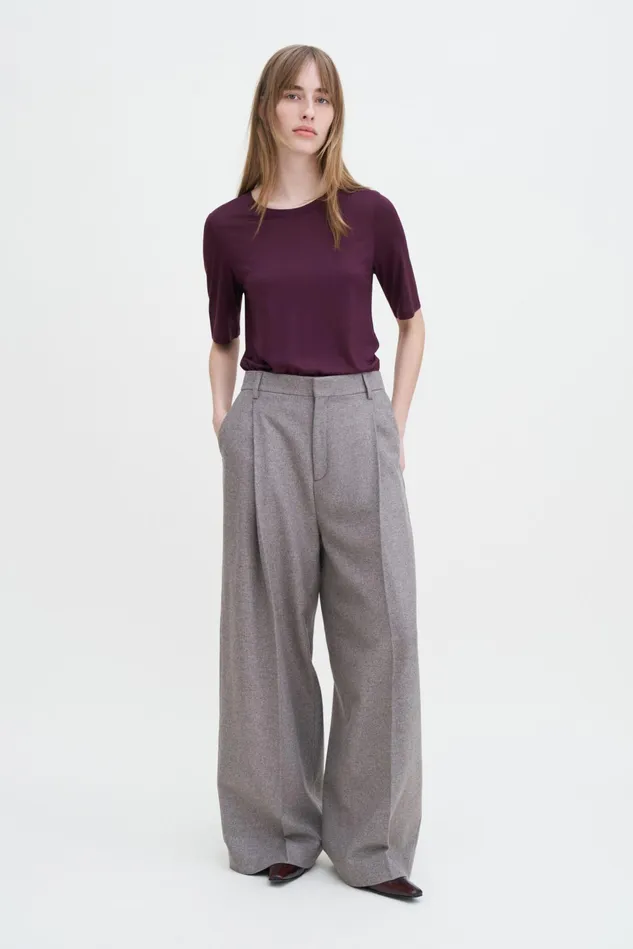 Women Elena Tee Burgundy Filippa K Tops