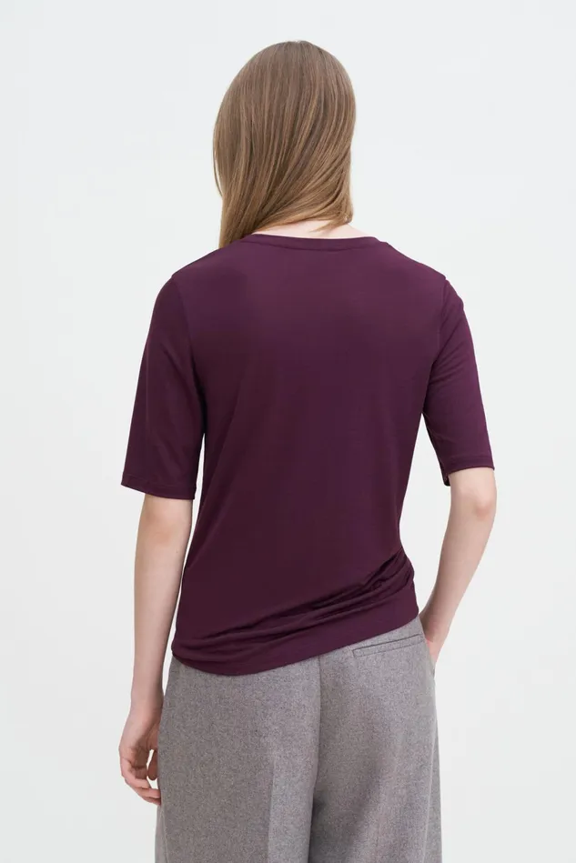 Women Elena Tee Burgundy Filippa K Tops