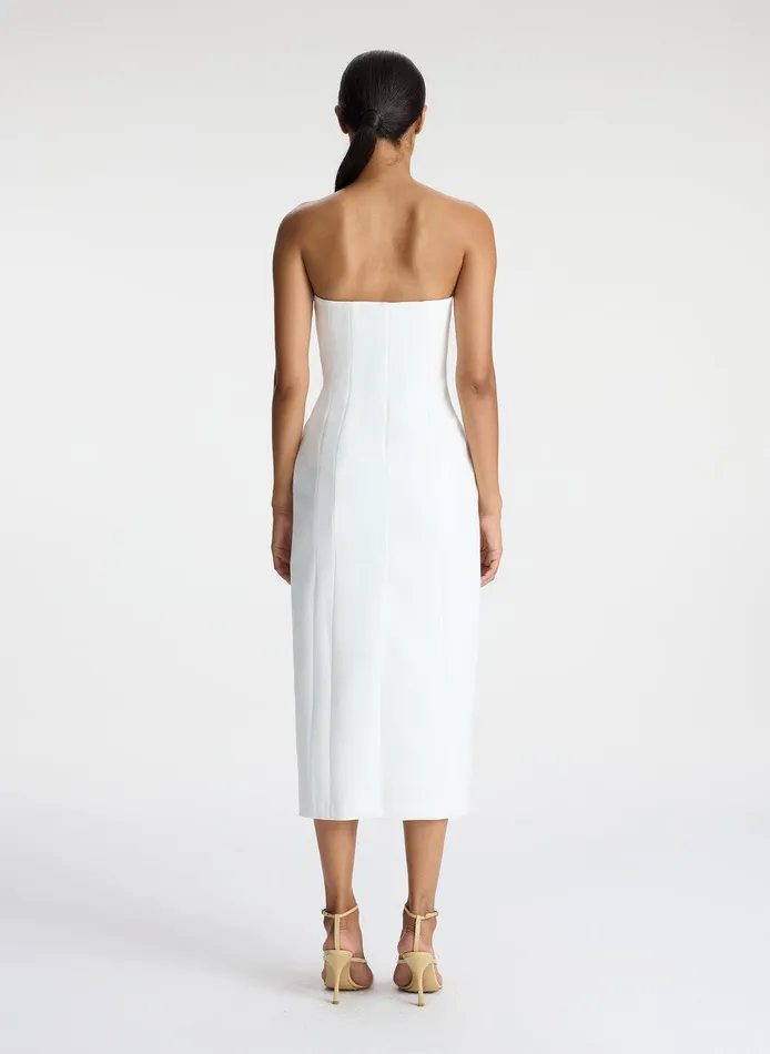 Women Elizabeth Strapless Midi Dress White ALC Dresses