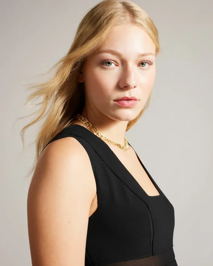 Women ELLINIA 8211 Mini Shift Dress With Panelling Black Ted Baker Dresses Women ELLINIA 8211 Mini Shift Dress With Panelling Black Ted Baker Dresses
