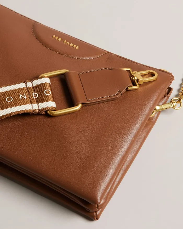 Women ESILLE 8211 Webbing Leather Cross Body Bag Brown Ted Baker Crossbody Bags Women ESILLE 8211 Webbing Leather Cross Body Bag Brown Ted Baker Crossbody Bags