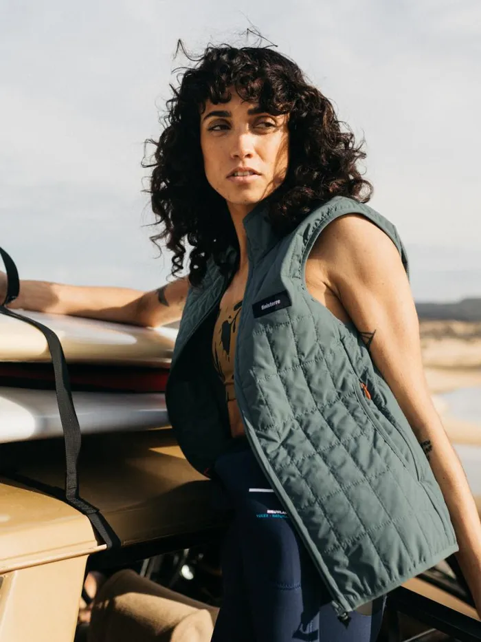 Women Firecrest Gilet Deep Sea Finisterre Jackets Coats and Gilets