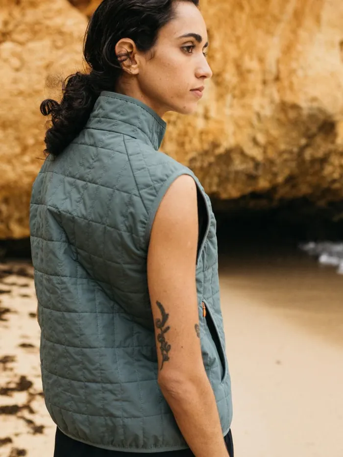 Women Firecrest Gilet Deep Sea Finisterre Jackets Coats and Gilets