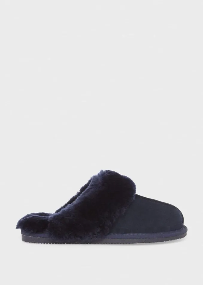 Women Flats Hobbs Lillian Slipper Navy