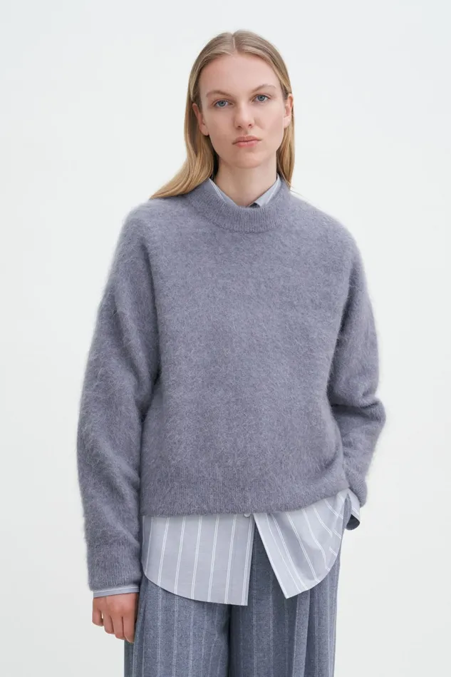 Women Fluffy Sweater Thunderstorm Filippa K Knitwear