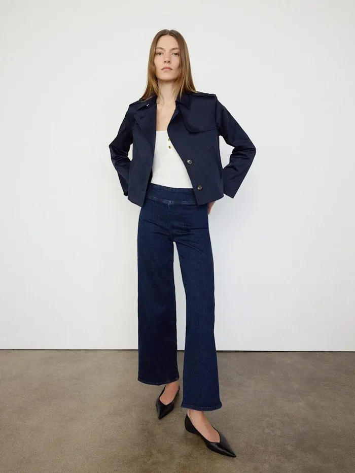Women FRAME Jackets and Coats Short Trench Jacket Women FRAME Jackets and Coats Short Trench Jacket