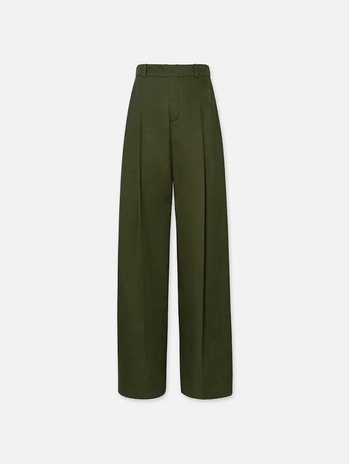 Women FRAME Pants Pleated Wide Leg Pant