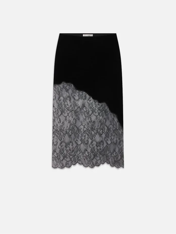 Women FRAME Skirts and Shorts Velvet Lace Skirt