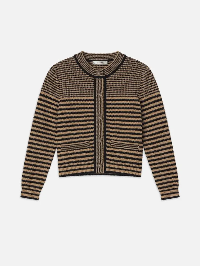Women FRAME Sweaters Compact Stripe Cardi