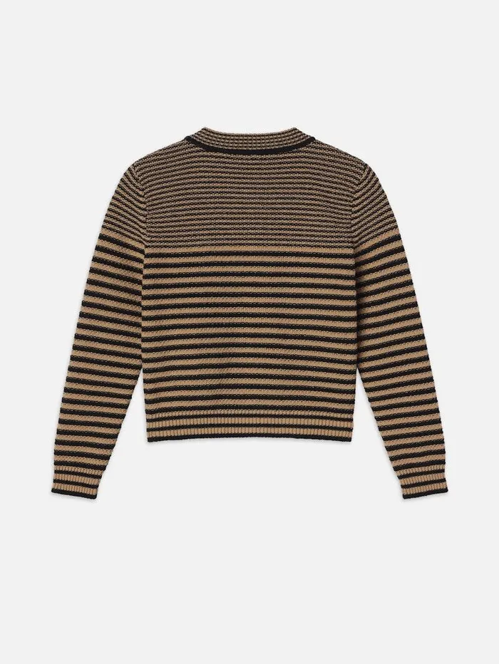 Women FRAME Sweaters Compact Stripe Cardi Women FRAME Sweaters Compact Stripe Cardi