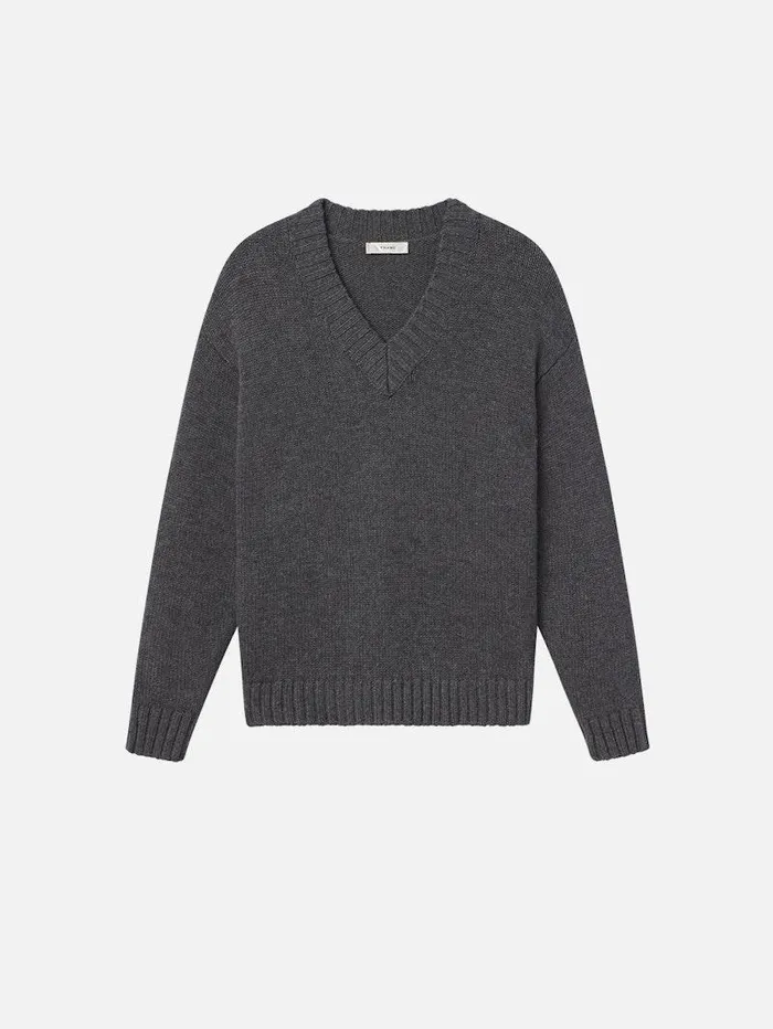 Women FRAME The Alpine Edit Chunky VNeck Sweater