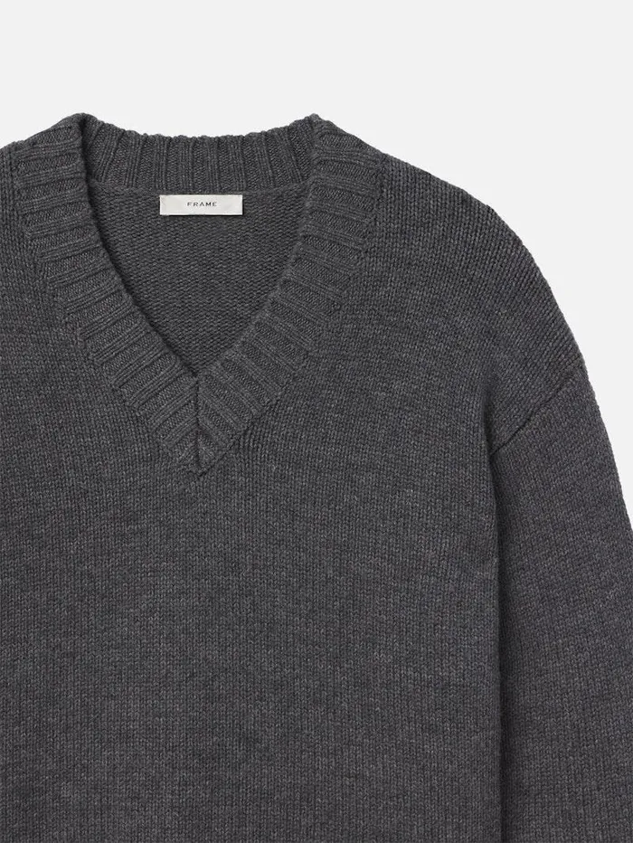 Women FRAME The Alpine Edit Chunky VNeck Sweater