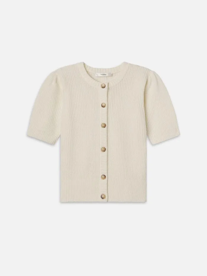 Women FRAME The Resort Edit Shrunken Short Sleeve Cardi
