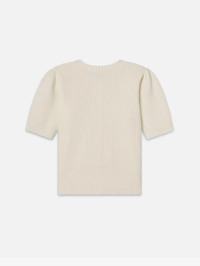 Women FRAME The Resort Edit Shrunken Short Sleeve Cardi