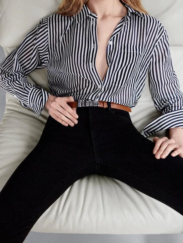 Women FRAME Tops and Blouses The Oversized Pocket Shirt