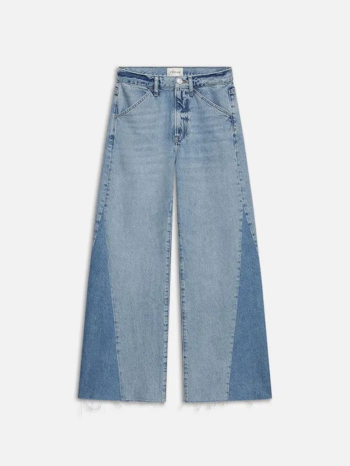 Women FRAME Wide Leg Le Baggy Palazzo Outseam Insert
