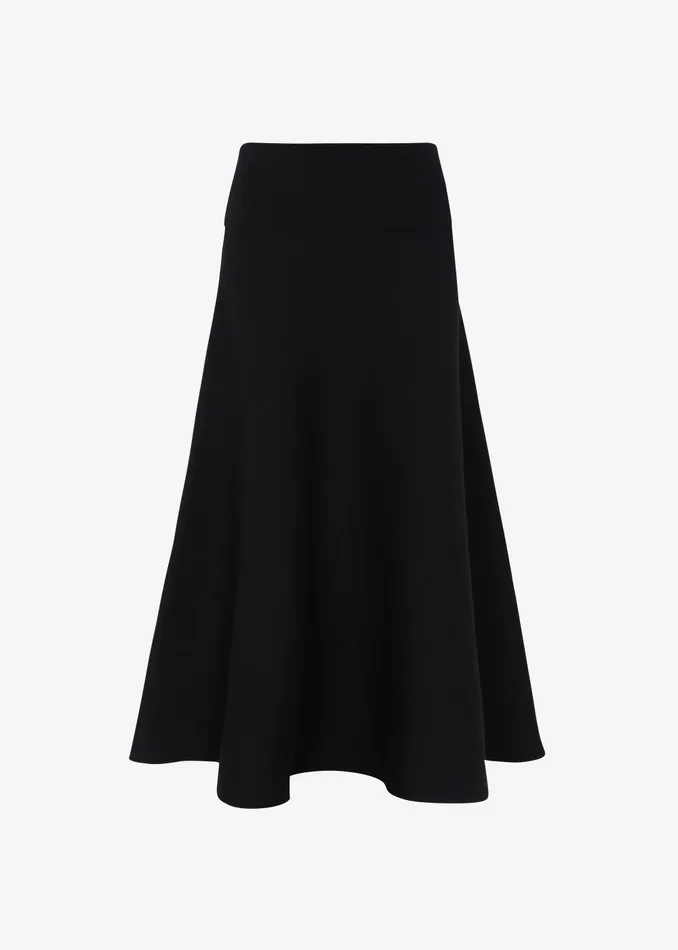 Women Gabrielle Knit Midi Skirt 8211 Black The Frankie Shop Bottoms