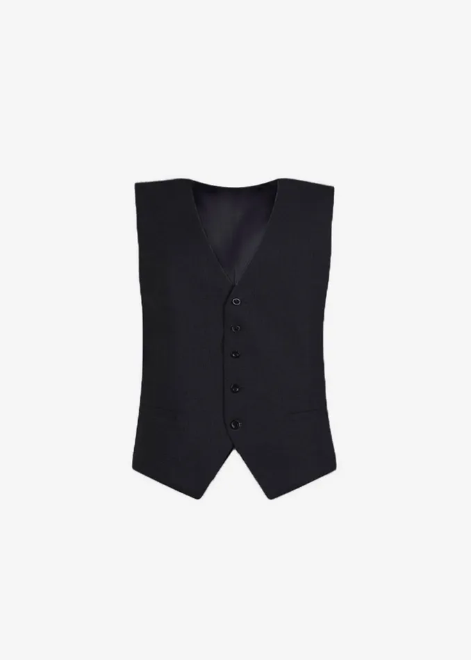 Women Gelso Waistcoat 8211 Black The Frankie Shop Outerwear