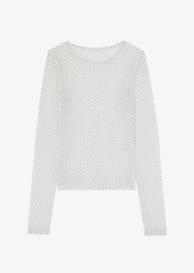 Women Gigi Polka Dot Top 8211 White The Frankie Shop Tops