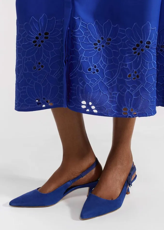 Women Heels Hobbs Safia Slingback Lapis Blue