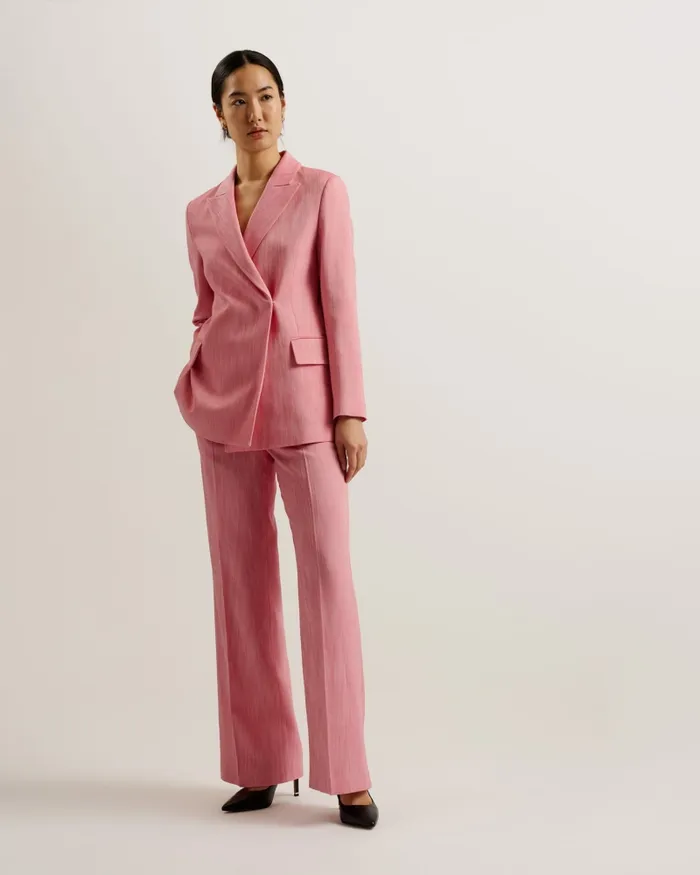 Women HIROKO 8211 Oversized Tailored Wrap Blazer Jacket Pale Pink Ted Baker Coats and Jackets Women HIROKO 8211 Oversized Tailored Wrap Blazer Jacket Pale Pink Ted Baker Coats and Jackets