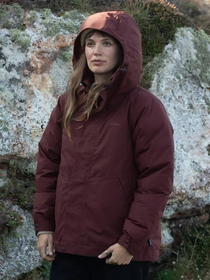 Women Ignis Jacket Black Cherry Finisterre Jackets Coats and Gilets