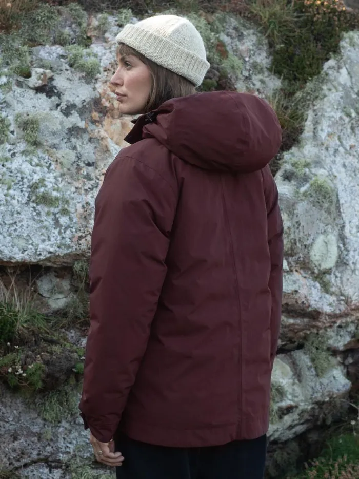 Women Ignis Jacket Black Cherry Finisterre Jackets Coats and Gilets
