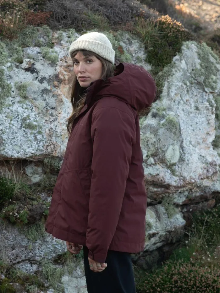 Women Ignis Jacket Black Cherry Finisterre Jackets Coats and Gilets
