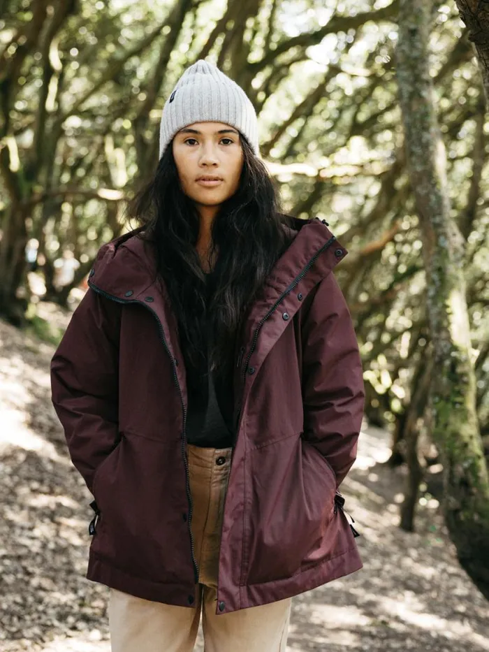 Women Ignis Jacket Black Cherry Finisterre Jackets Coats and Gilets